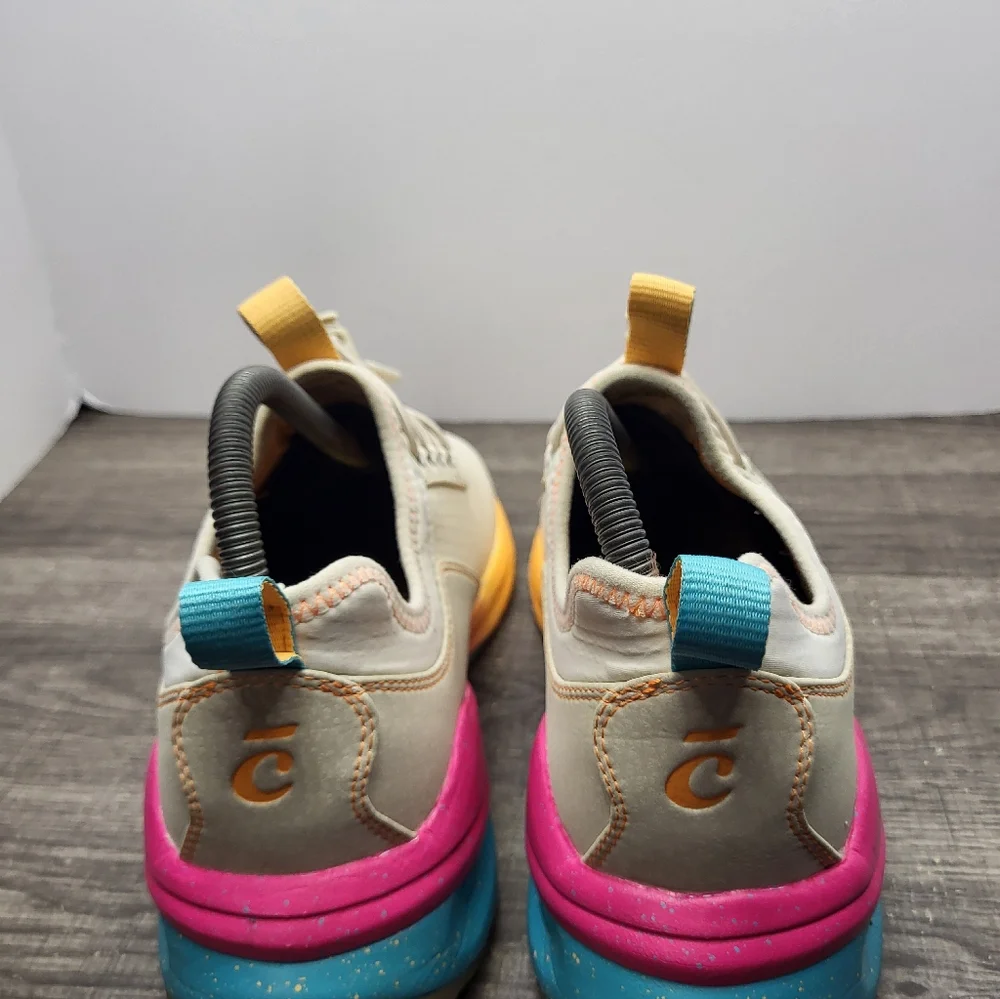 Clove Cream Pink Orange Solo Active Sneakers Women's Size 9 Nursing